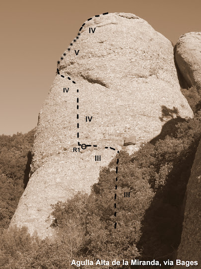 Agulla Alta de la Miranda, via Bages