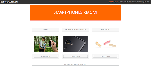 Manuais em Português de Produtos Xiaomi