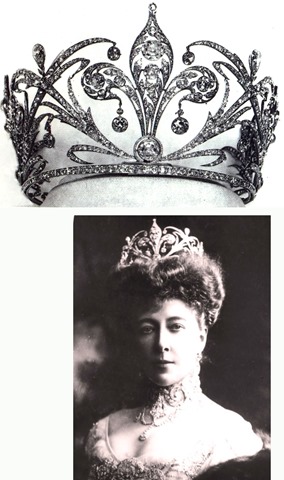 Tiara de Estefanía de Bélgica, nuera de Sissi, viuda de su hijo Rodolfo