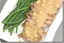 Arrosto di vitello alle nocciole
