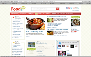 Screenshot of Food.com