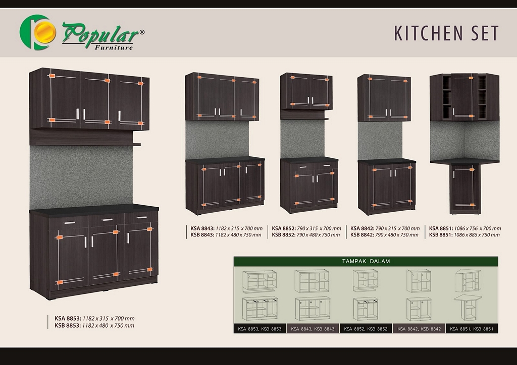 kitchen set dengan meja makan 2