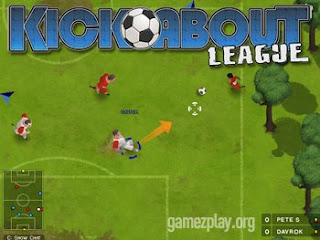 Kickabout League free-to-play browser multiplayer 5 a side football game