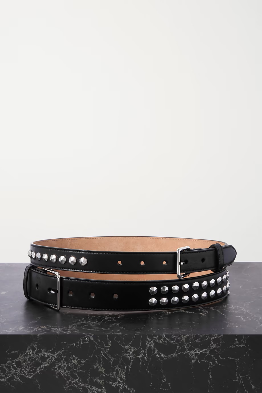 ALEXANDER MCQUEEN Studded Leather Waist Belt