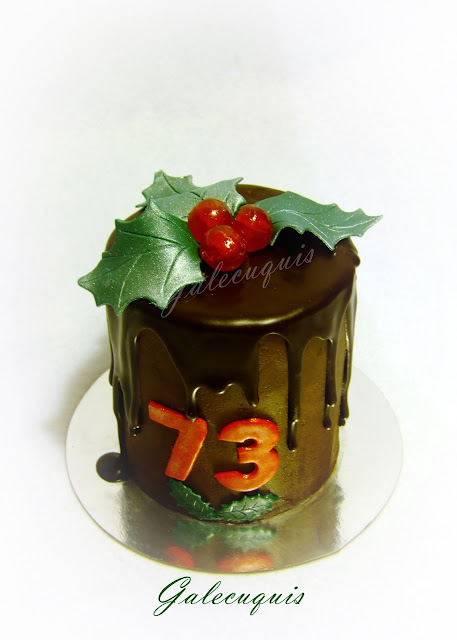 Drip cake de navidad