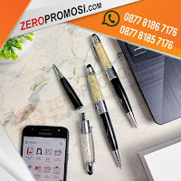 Jual Souvenir Usb Promosi Flashdisk Pen Kristal Fdpen16 + Stylus