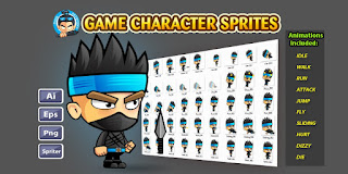 كود سورس Ninja Game Character v1.0