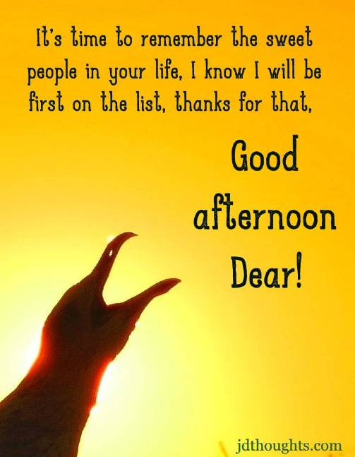 Good afternoon messages for friend