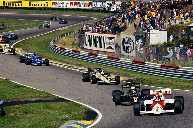 Una fase del gran premio d'Olanda 1985