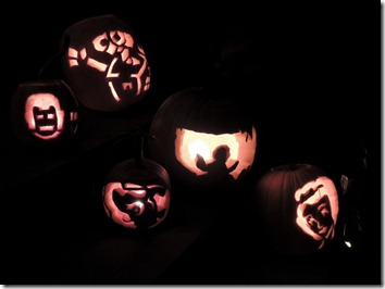 Pumpkins with Papa and Grandma