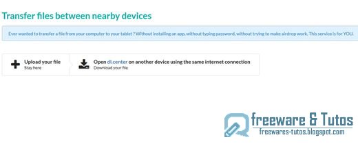 Dl.center : un outil web pour échanger facilement des fichiers entre différents périphériques