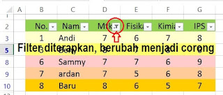 HASIL PROSES FILTER DATA