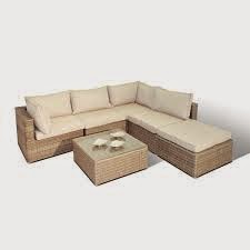 Sofa Rotan Sintetis Minimalis Sudut