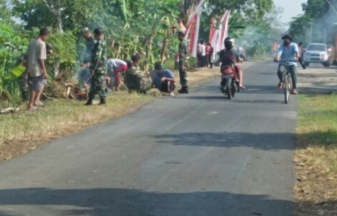 Jumat Bersih di desa Sugihan, Sambut peringatan HUT RI di Wilayah Bendosari, Sukoharjo