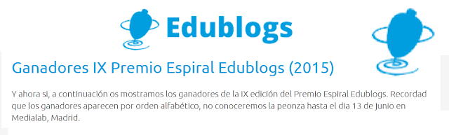 http://espiraledublogs.org/en/community/Edublogs/resource/ganadores-ix-premio-espiral-edublogs-2015/6d16a5b1-b5f7-48f5-9842-ee23ba35475d