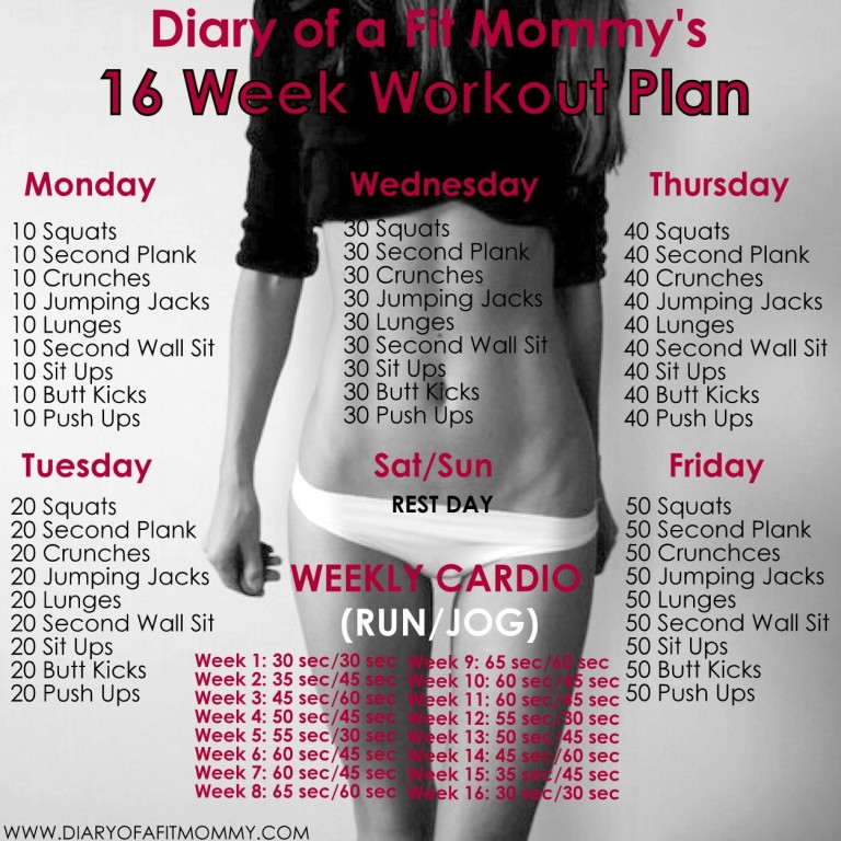 16 WEEK NO GYM HOME WORKOUT PLAN | Top Health Remedies
