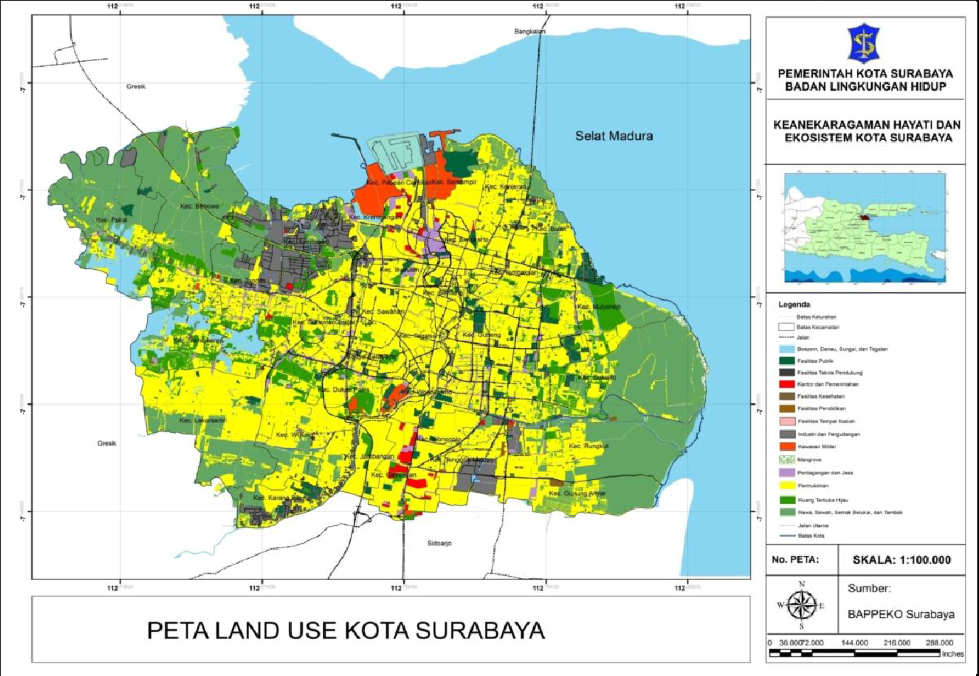 Koleksi Peta  Kota Surabaya 