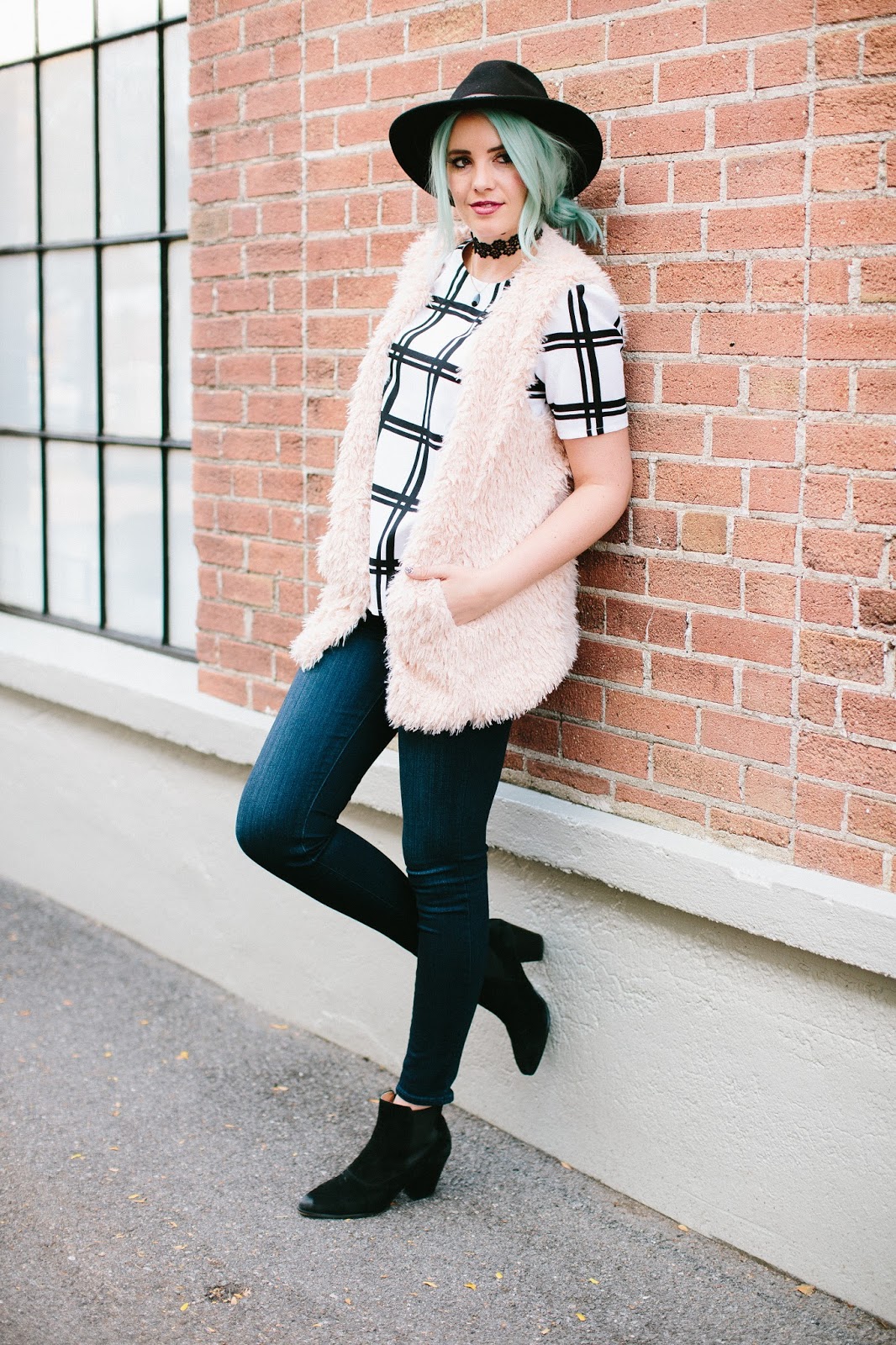 Fall Outfit, Utah Fashion Blogger, Black Booties, Paige Denim