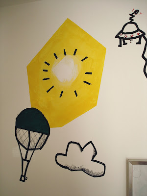 em paredes rui aleixo pintura mural quarto objectos voadores balão 5