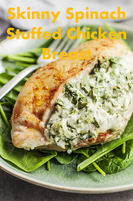 Skinny Spinach Stuffed Chicken Breast