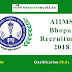 AIIMS Bhopal Recruitment 2018