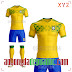 Áo Đội Tuyển BrazilTự Thiết Kế Mã Bra-05 Đẹp Và Độc