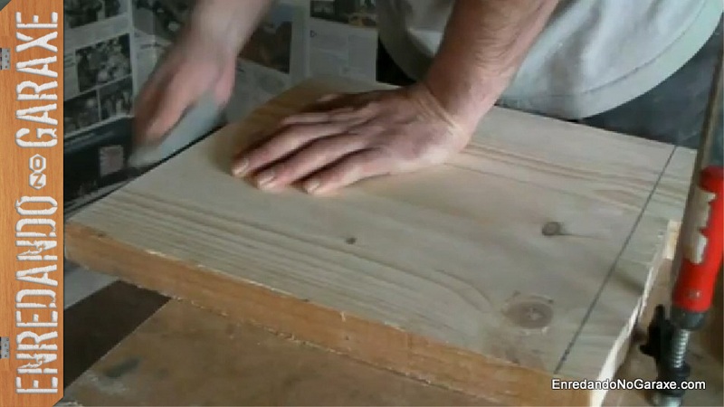 How to make a small board with old planks, enredandonogaraxe