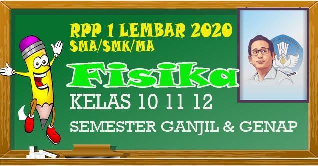 RPP 1 Lembar FISIKA SMA/SMK Kelas 10 11 12 semester 1 dan 2 - Situs Guru