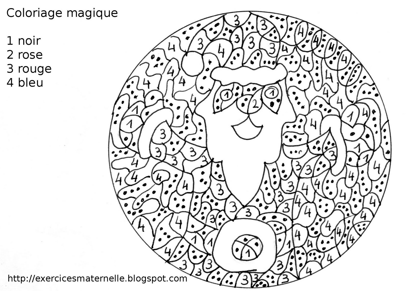 Colouiage magique encore le p¨re No l