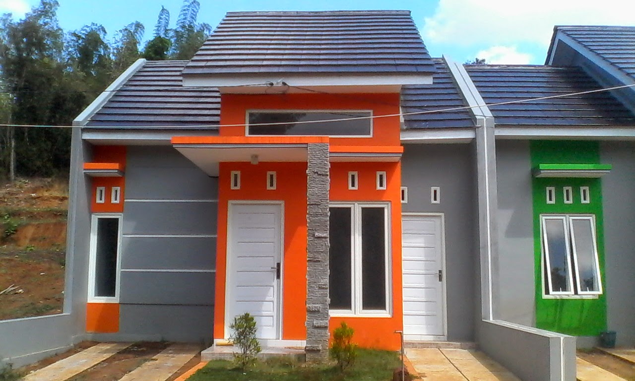 43 Contoh Cat Rumah Minimalis Warna Orange  Yang Nampak 