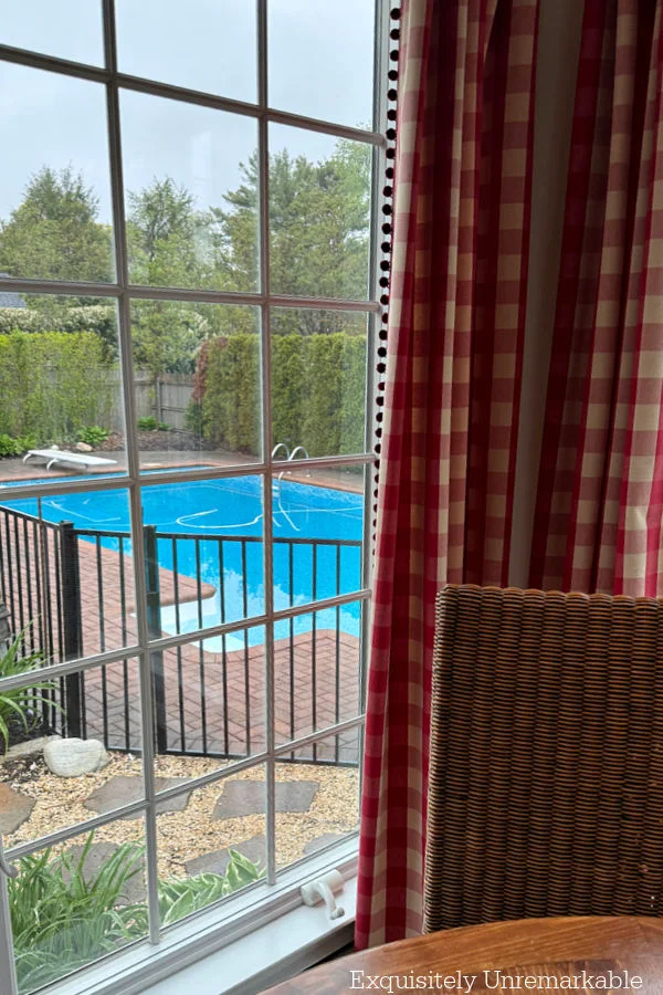 Pool View From The Kitchen