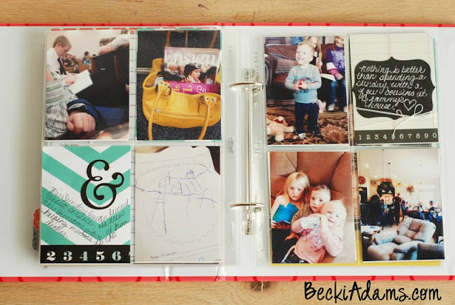 A Week in the Life Album by Becki Adams @jbckadams #scrapbooking #memorykeeping #scrapbook #Weekinthelife