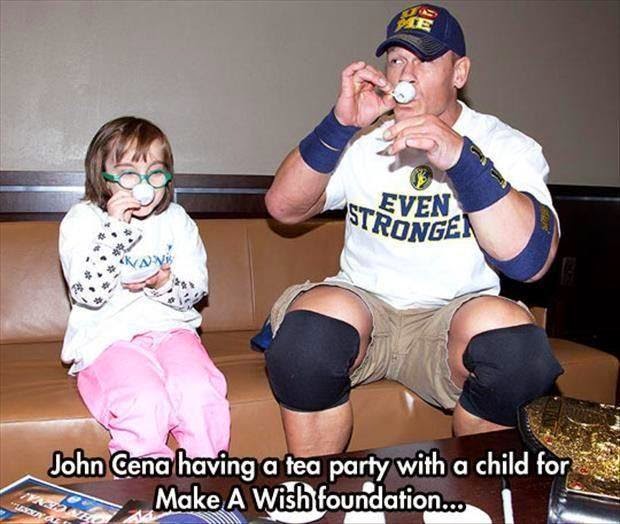 "John Cena", Child, Wish, Tea, Party,