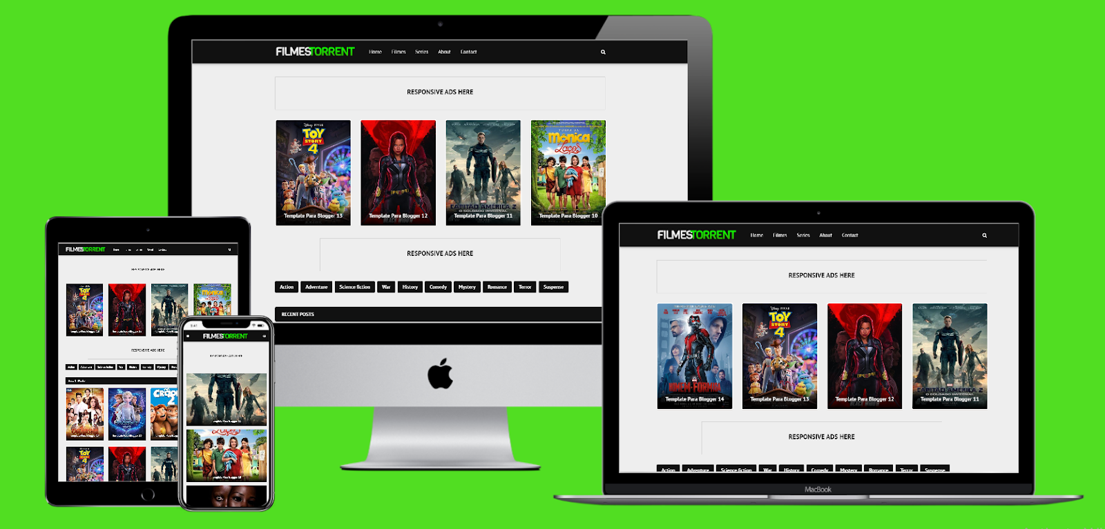 Mega Filmes Torrent Responsive Blogger Template