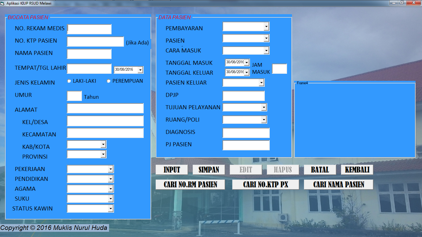 Pemanfaatan Aplikasi Rekam  Medis  Berbasis Microsoft Visual 