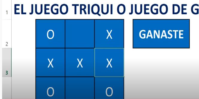 como hacer juego del gato en excel