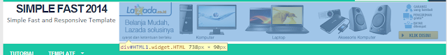 Cara Membuat Header dengan Iklan 728 x 90 di Blog