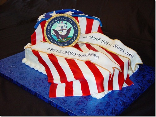Navy Retirement Cake