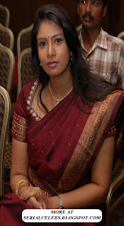 Aunty Actress Sanghavi in Saree