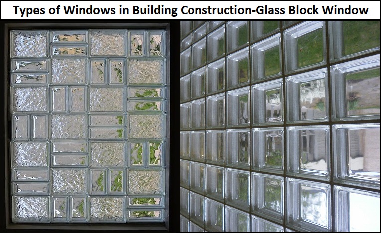 Types of Windows in Building Construction-Glass Block Window