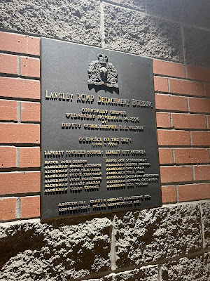 Joint RCMP Langley Detachment Plaque