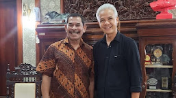 Ketua Umum Pengurus Pusat Relawan MITRA GANJAR Goris Lewoleba bertemu dengan Ganjar Pranowo Calon Presiden RI 2024