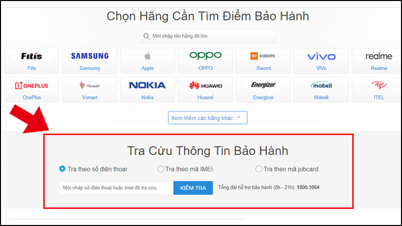 Tra cứu các thông tin bảo hành nhanh chóng
