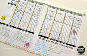 SRM Stickers Blog - Planner Pages with Gratitude Journal by Christine - #planner #journal #stickers #faith #DIY