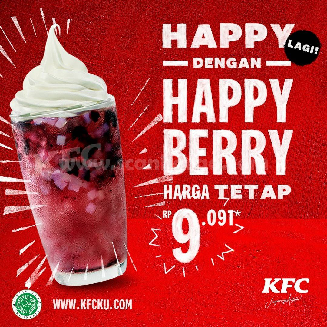 KFC Happy Berry! Harga HAPPY mulai Rp 9.091,-