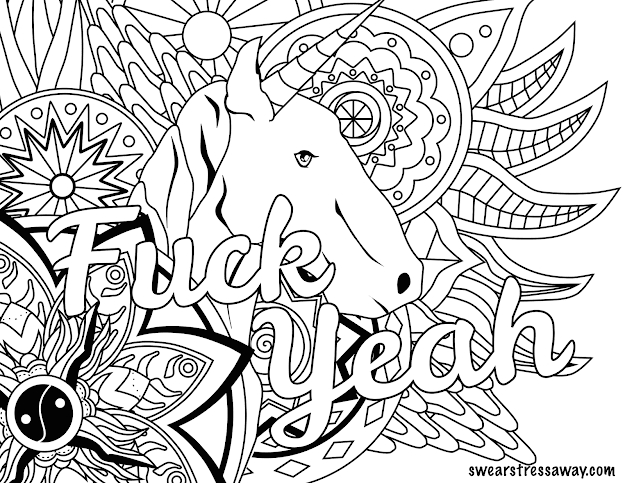 Get Your Swear Word Adult Coloring Book And Free Swear Word Coloring Pages  Here