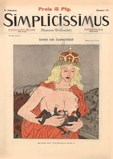 Старинные  обложки журнала Simplicissimus
