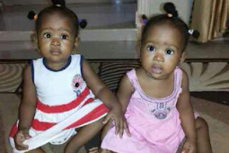 Photo of young twins who lost their mum in the FCE bomb blast