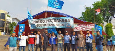 Foto Bersama GSBI KFN dengan pimpinan dan anggota GSBI PT.Sulindafin