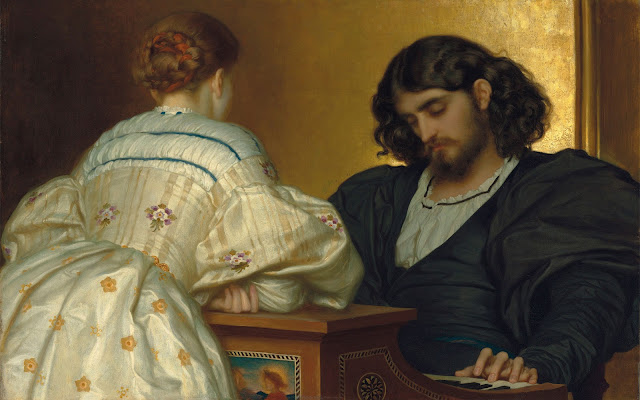 Frederick Leighton  – The Golden Hours - 1864